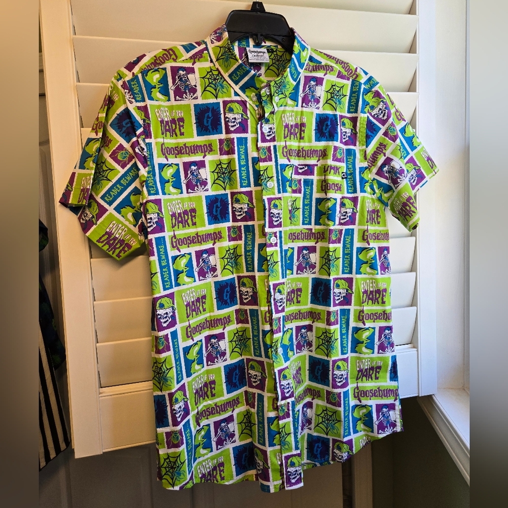 Goosebumps X Creepy Co. Casual Button Down Shirt.